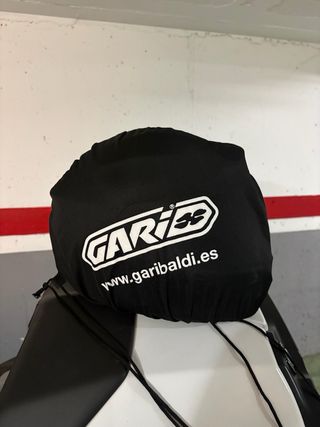 Casco de moto blanco modular