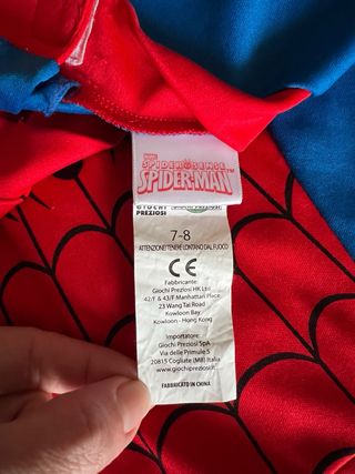 Costume Spider-Man Marvel Bambino 7-8 anni