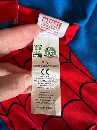 Costume Spider-Man Marvel Bambino 7-8 anni