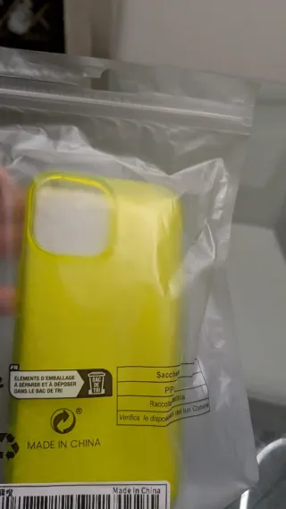 Cover iPhone 13 mini Giallo Fluo