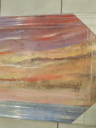 Cuadro Abstracto Puesta de Sol