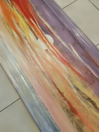 Cuadro Abstracto Puesta de Sol