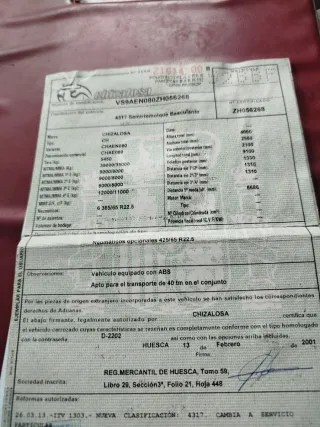 Semirremolque bañera aluminio