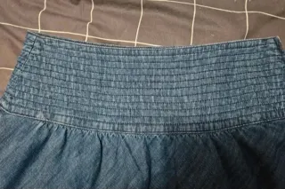 Gonna jeans con frange