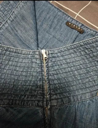 Gonna jeans con frange