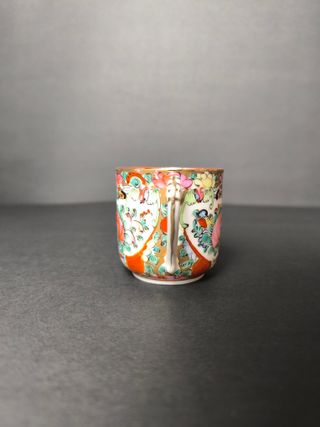 Chávena de Café Rosa Mandarim Porcelana Macau