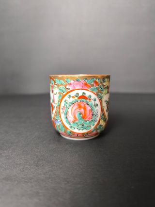 Chávena de Café Rosa Mandarim Porcelana Macau