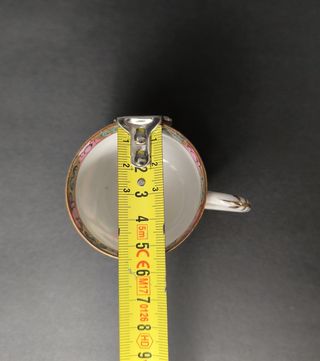 Chávena de Café Rosa Mandarim Porcelana Macau