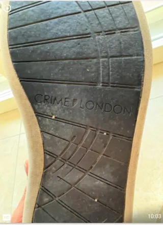 Sneakers Crime London oro/argento