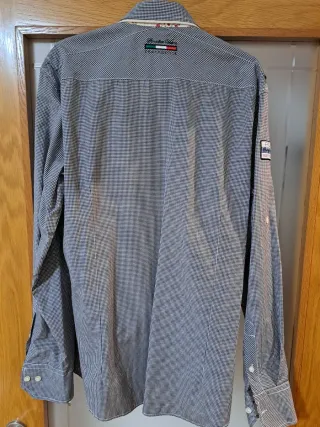 Camisa Peter Cook XL Negra y Blanca