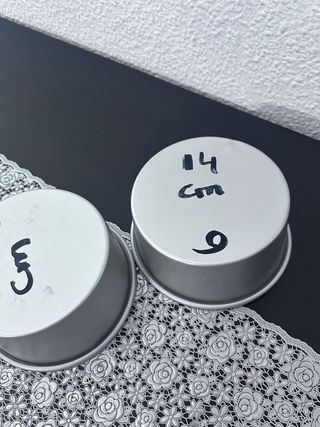 Molde para tarta redondo metálico