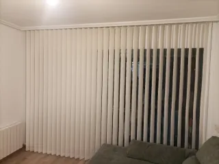 Estor lamas Verticales 370 cm Blanco hueso