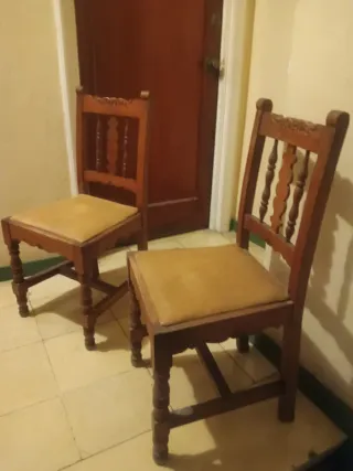 Sillas vintage Castellanas Roble