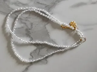 Collana perle fiume sintetiche due giri