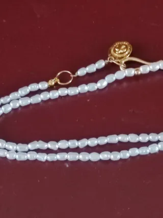 Collana perle fiume sintetiche due giri