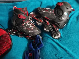 Patines en línea Oxelo Talla 35-38 + Protecciones