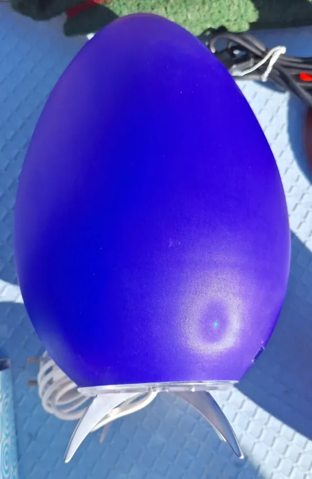 Lámpara Vintage 90', murano azul, Pop Art, NUEVA