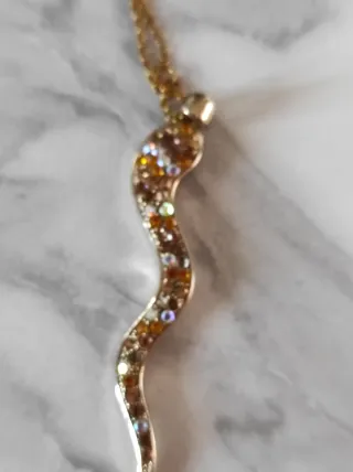 Set 2 collane vintage ciondoli croce e serpente