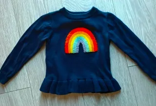 Jersey niña arcoíris 98cm NUEVO