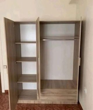 Armario blanco modular con cajones