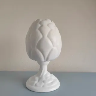 Jarrón Cerámica Blanco Piña