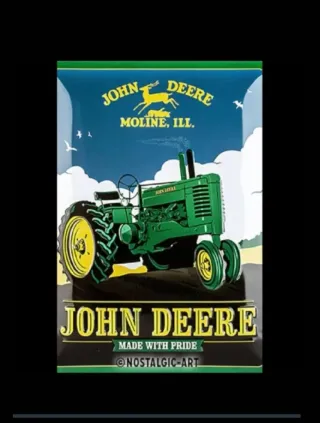 Placa retro John Deere Since 1837 vintage