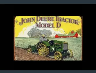 Placa retro John Deere Since 1837 vintage