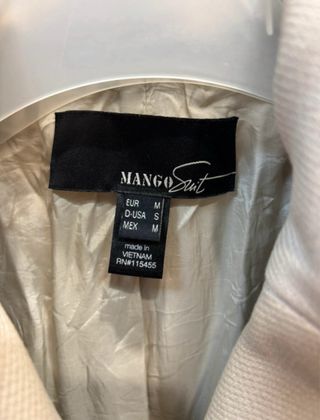 Chaqueta Mango Beige Mujer Talla M