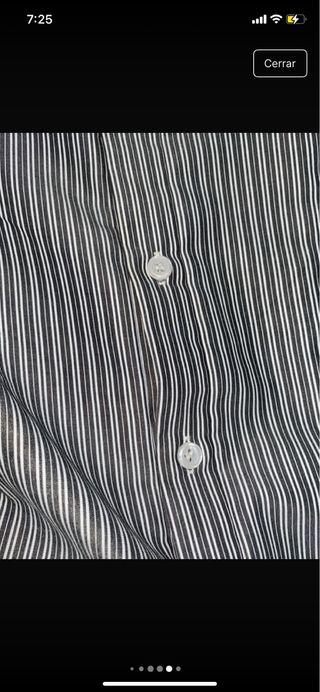 Camisa de rayas mujer gris y blanca