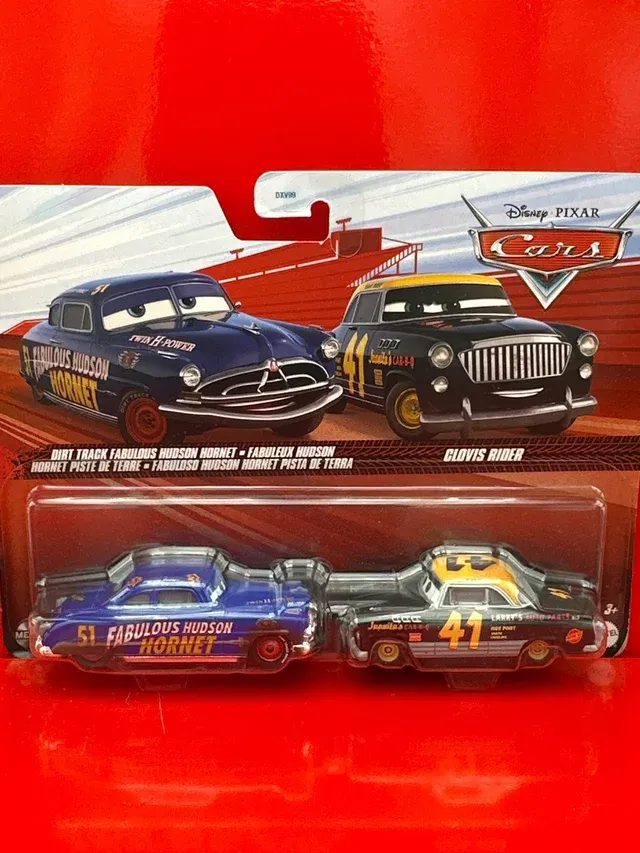 Favoloso Doc Clovis Rider di Dirt Track Disney Cars