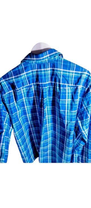 Camisa Cortefiel cuadros azul/verde Talla L