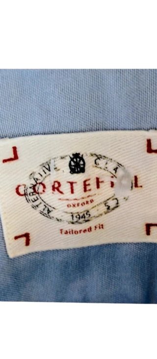 Camisa Cortefiel cuadros azul/verde Talla L