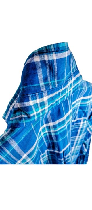 Camisa Cortefiel cuadros azul/verde Talla L