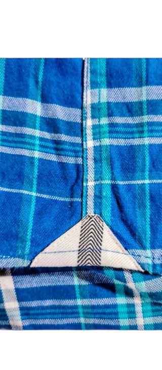 Camisa Cortefiel cuadros azul/verde Talla L