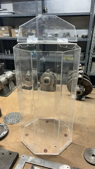 Caja expositora de metacrilato