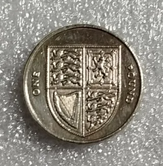 Lote 5 Monedas 1 Libra Esterlina