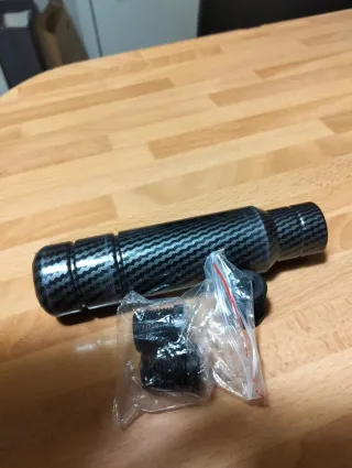 Pomo cambio marchas coche estilo carbono