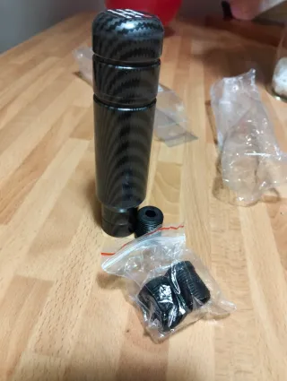 Pomo cambio marchas coche estilo carbono