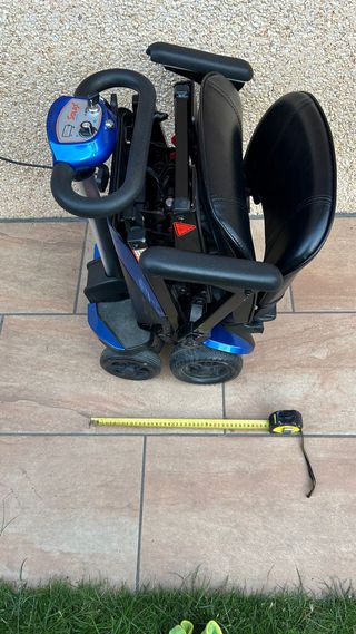 Escooter eléctrico plegable azul