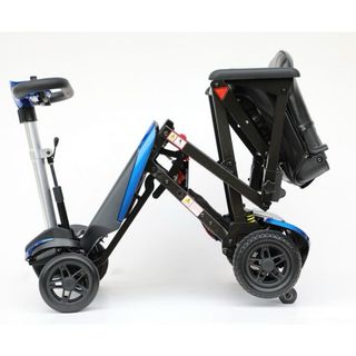 Escooter eléctrico plegable azul