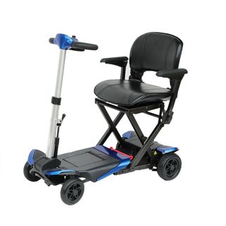 Escooter eléctrico plegable azul