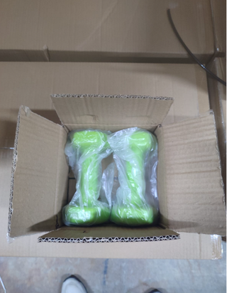 Mancuernas Vinilo Verde 2kg (Par)