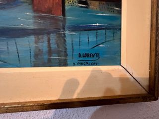 Cuadro Óleo D. Lorente Puente Brooklyn