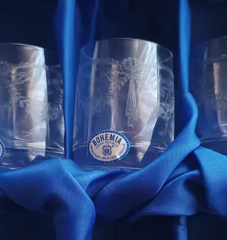 Bicchierini Boemia Cristallo Decorati