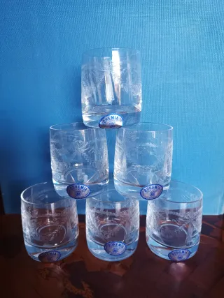 Bicchierini Boemia Cristallo Decorati