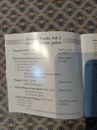 David Starobin Favorite Tracks Vol.2 CD