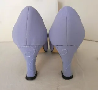 Vestido fiesta recto manga corta y zapatos a juego