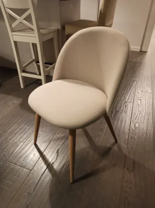 6 Sedie vintage Mauricette Maison du monde beige