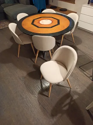 6 Sedie vintage Mauricette Maison du monde beige