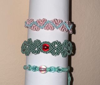 3 Pulseras Tejidas Artesanales